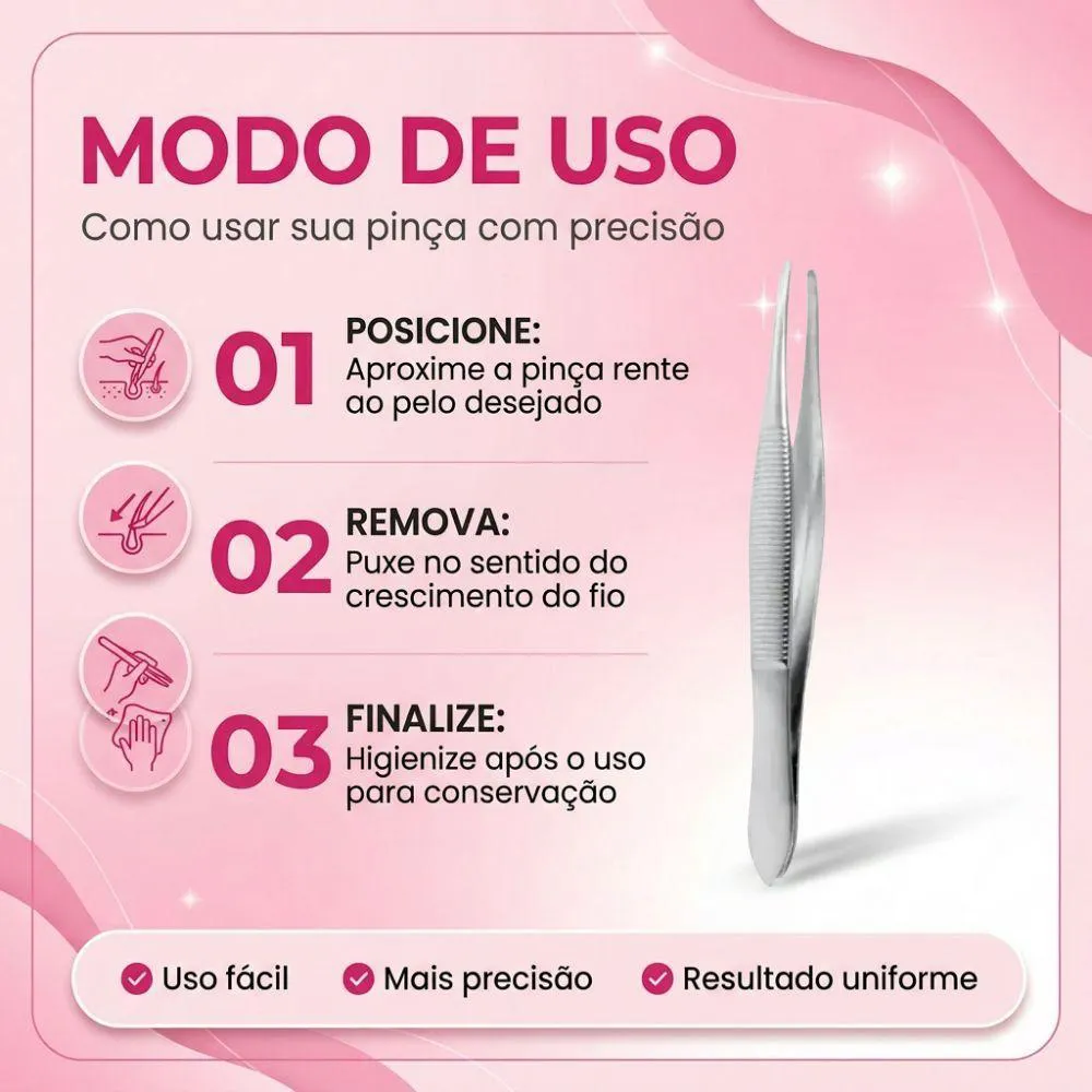 Pinça Ponta Fina Kiss New York Alta Precisão Twzb02Br