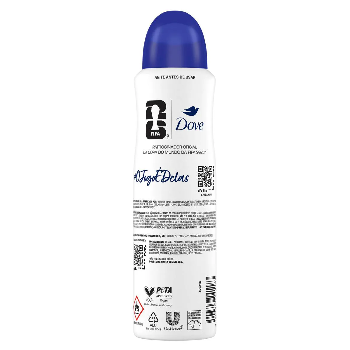Desodorante Antitranspirante Aerosol Dove Original Feminino 72h 150ml