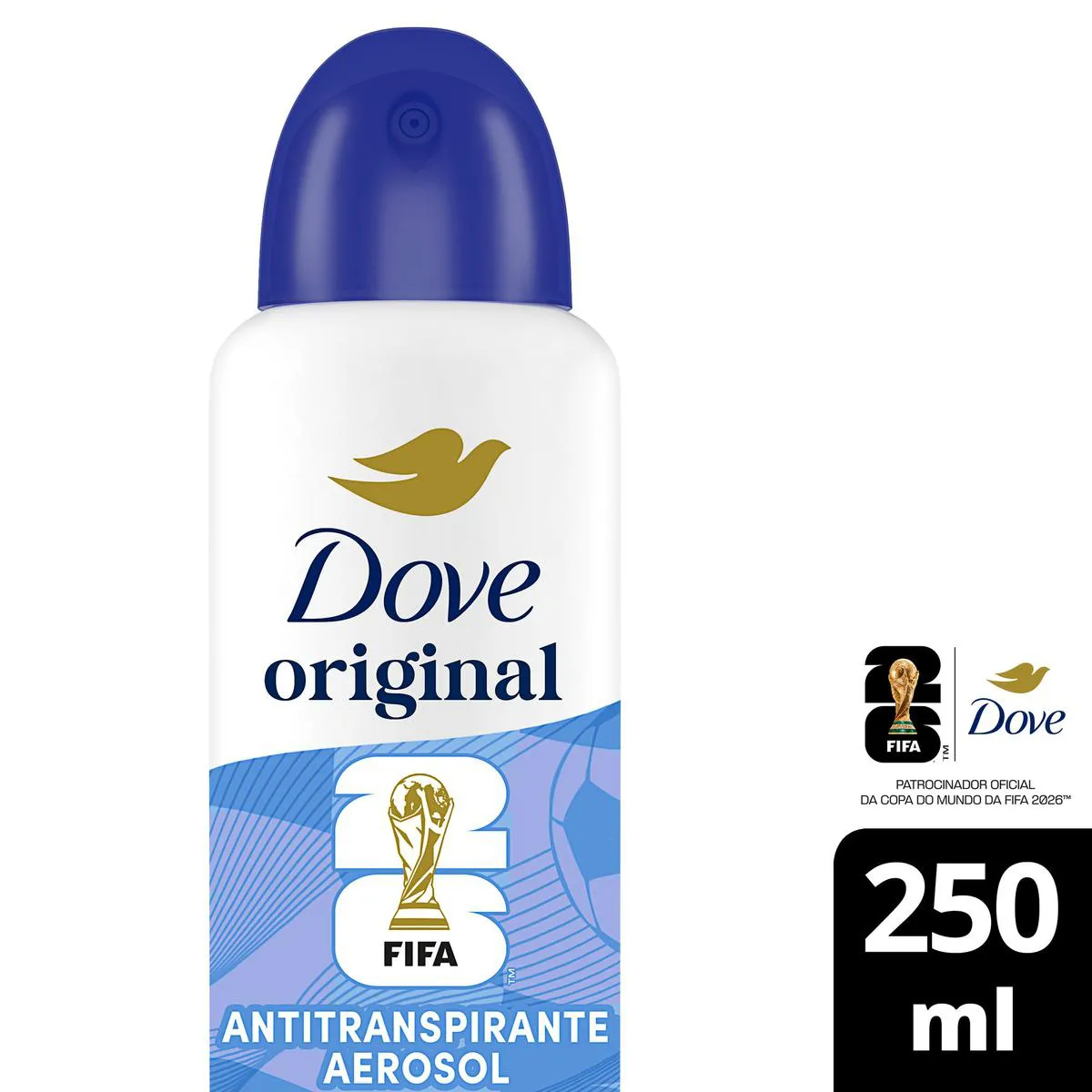 Desodorante Antitranspirante Aerosol Dove Original Feminino 72h 250ml