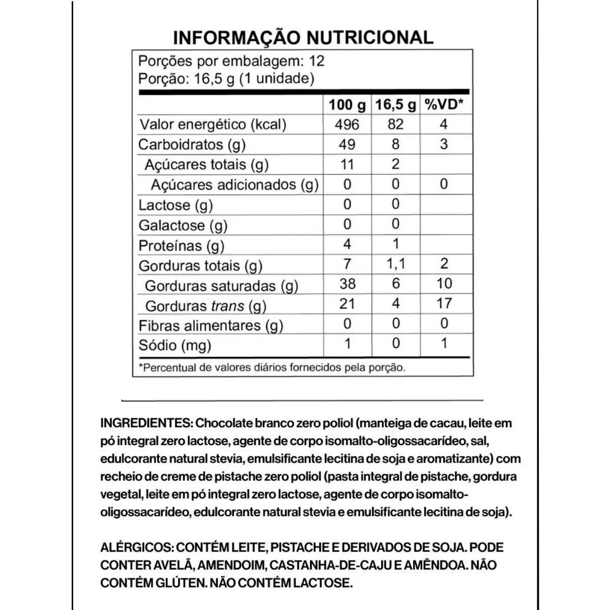 Barra Luckau Crunch Branco Pistache 16,5g