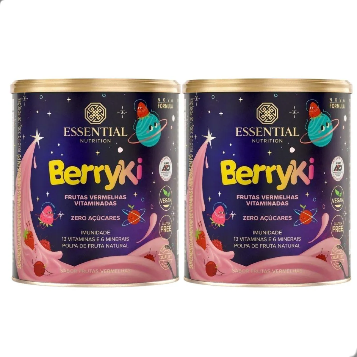 Kit 2 Berryki Multivitamínico 300G Essential Nutrition