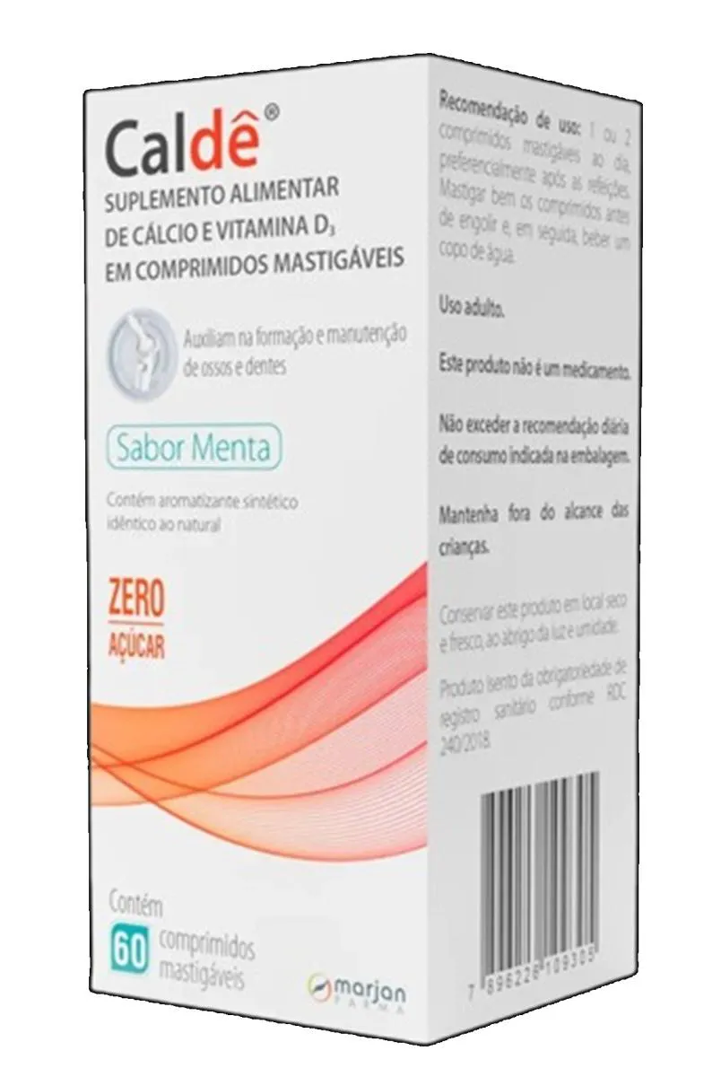 Suplemento Caldê 60 Comprimidos Mastigáveis - Marjan