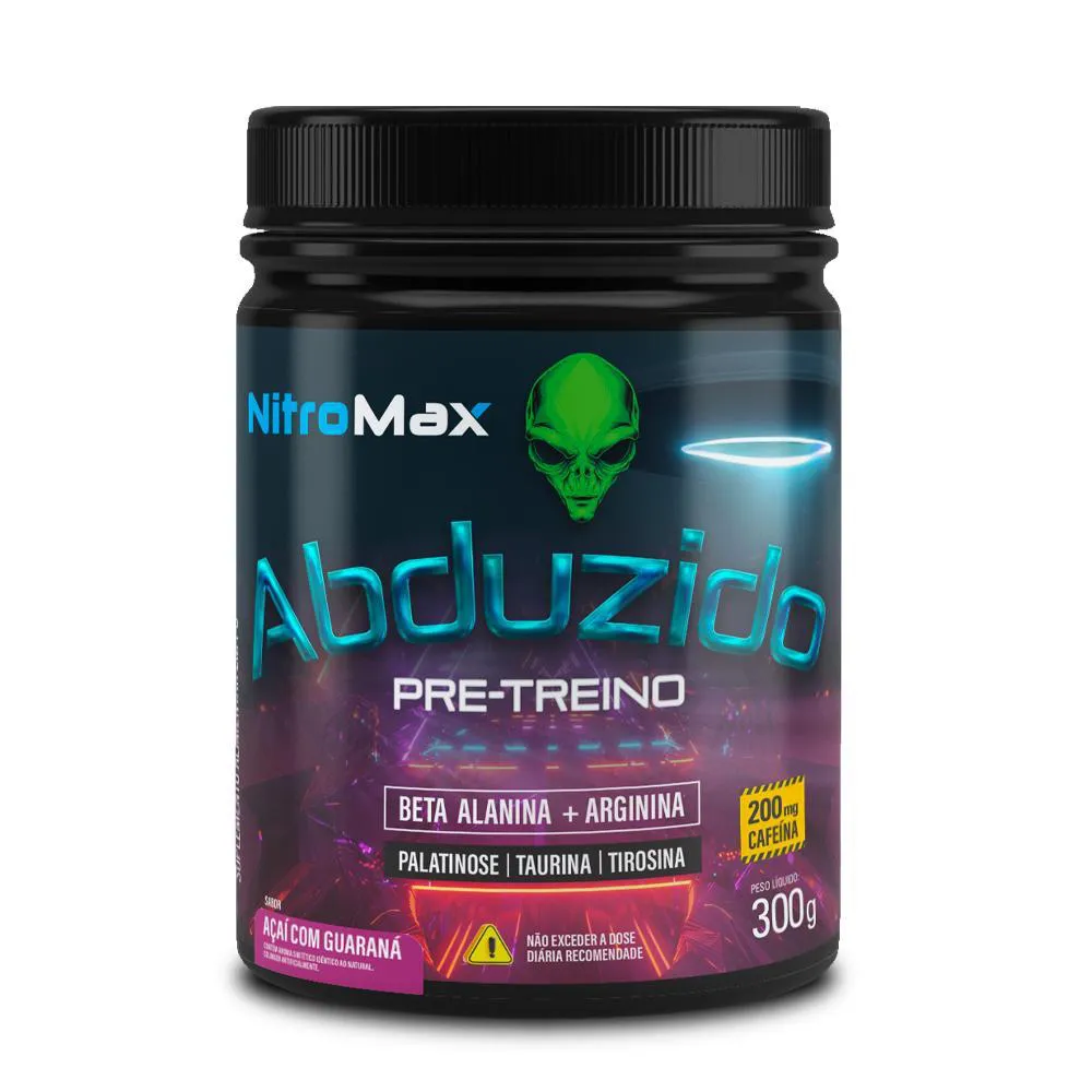 Abduzido Pre Treino Acai com Guarana 300G Nitro Max