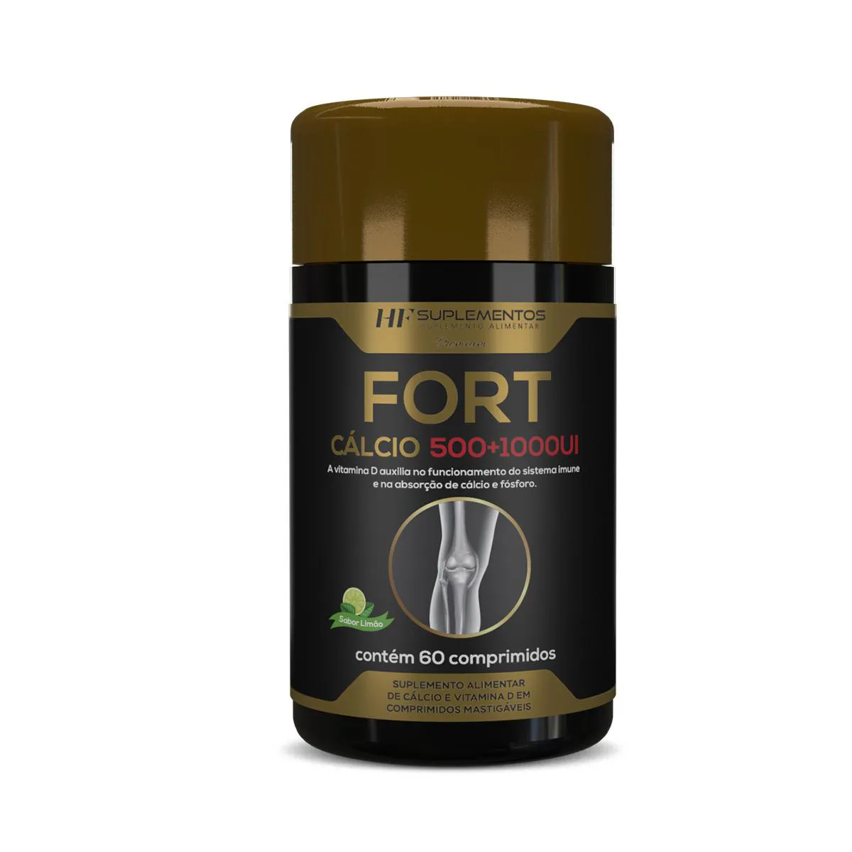 Fort Calcio 500+1000Ui Premium 60 Comps Hf Suplementos