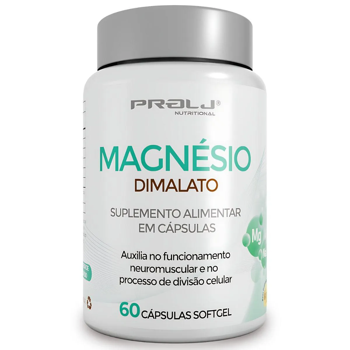Magnésio Dimalato 60 Cápsulas Softgel Prolj Nutritional