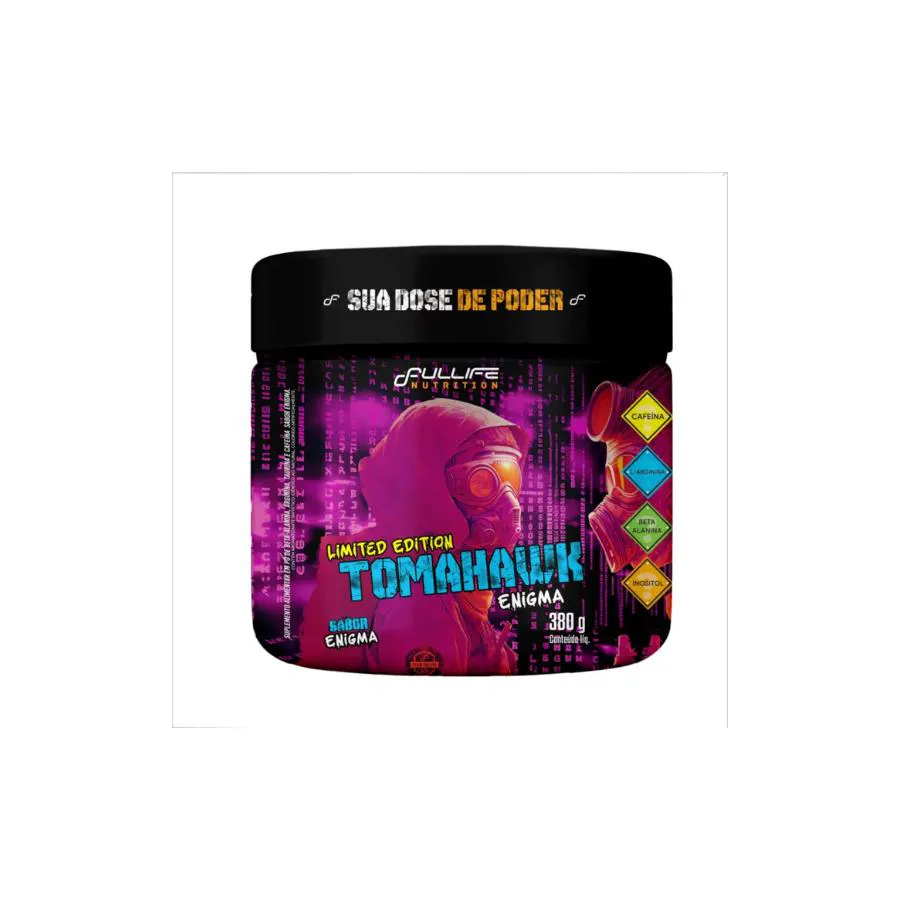 Pré Treino Tomahawk Beta Alanina + Arginina + Inositol 380G Sabor Enigma