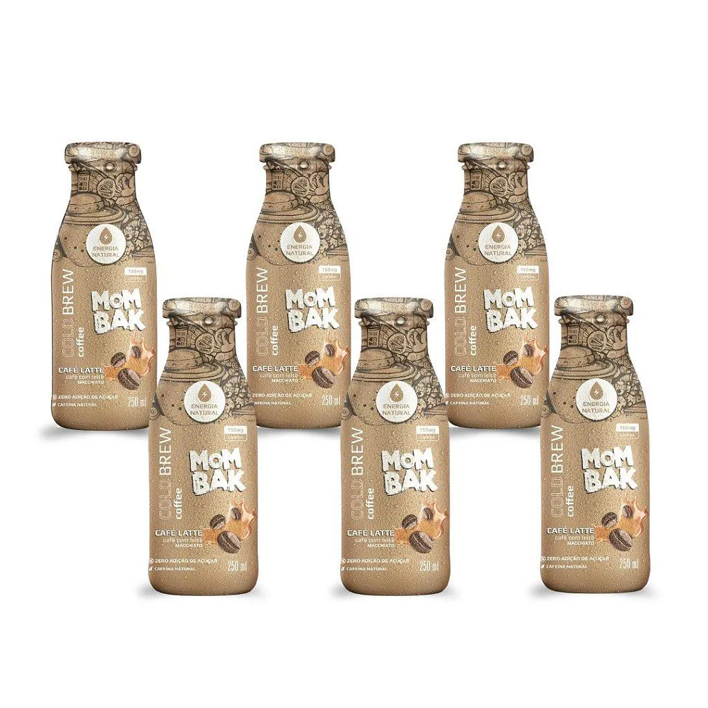 Kit 6 Bebidas Mombak Macchiato 250Ml