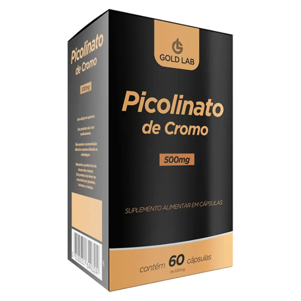 Picolinato de Cromo 500Mg C/60 cápsulas - Gold Lab