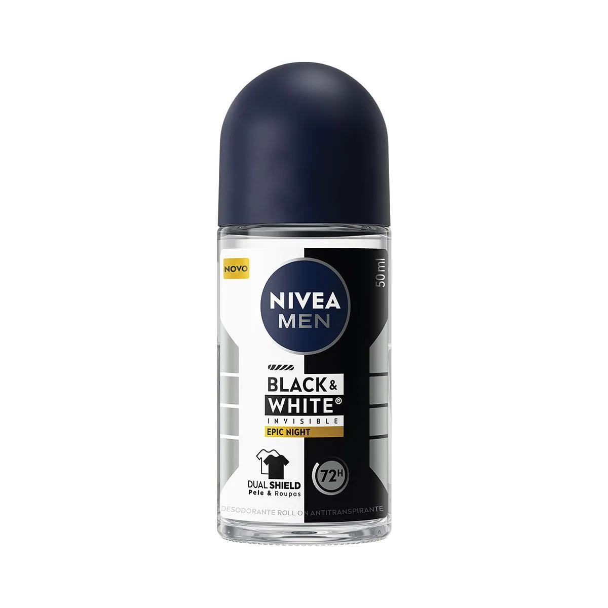Desodorante Antitranspirante Roll-On Nivea Men Black & White Epic Night 50ml