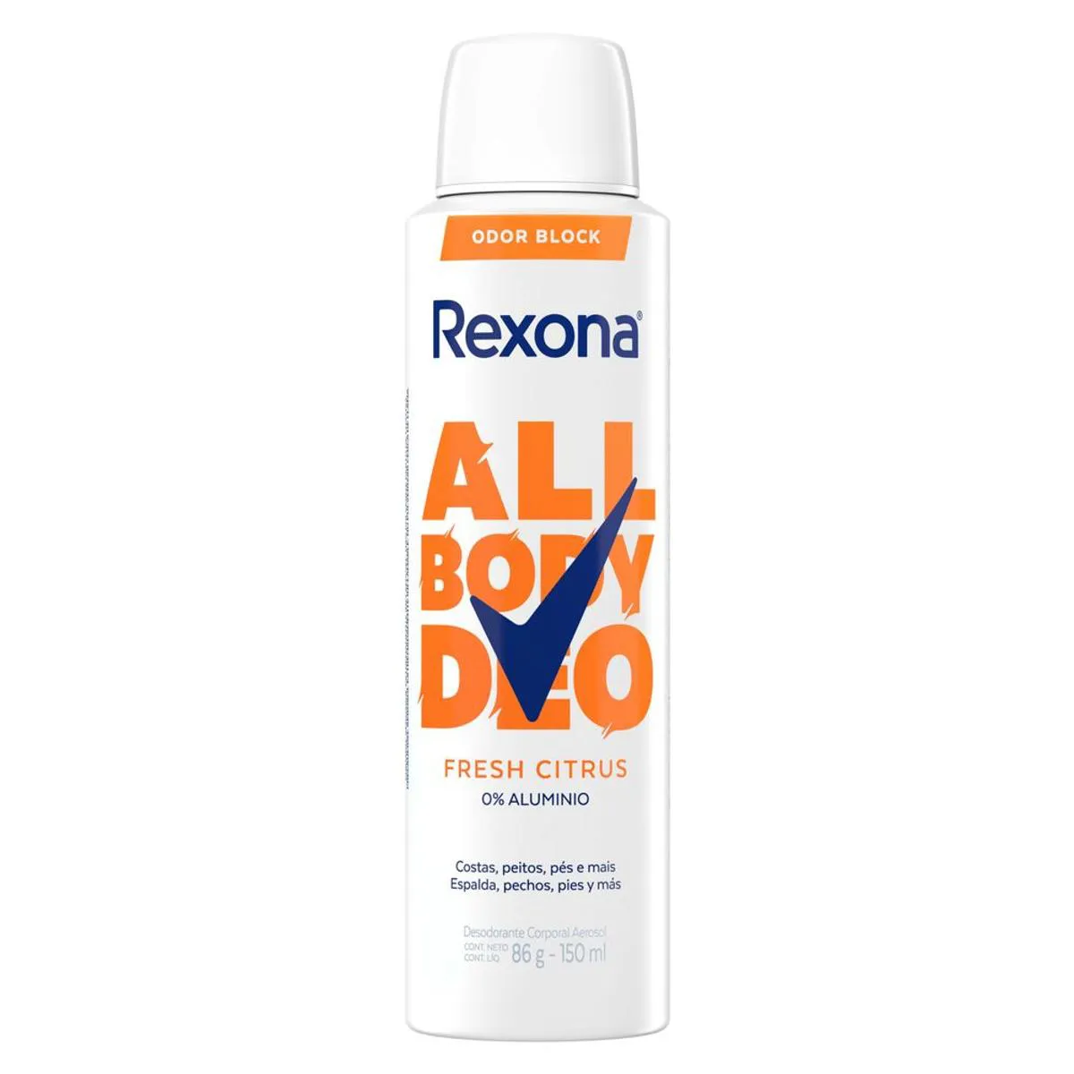 Desodorante Corporal Aerossol Rexona All Body Deo Fresh Citrus 150ml