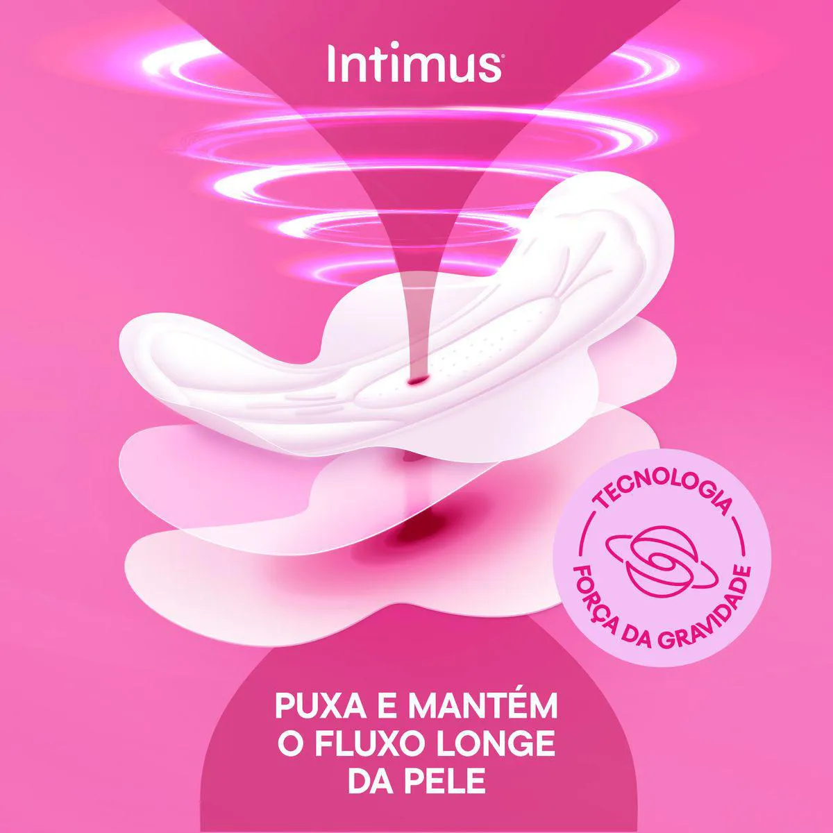 Absorvente Intimus Toda Protegida Cobertura Suave com Abas 8 unidades