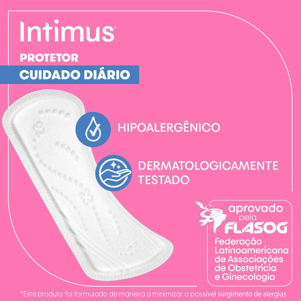 Protetor Diário Intimus Cuidado Diário com 80 Unidades