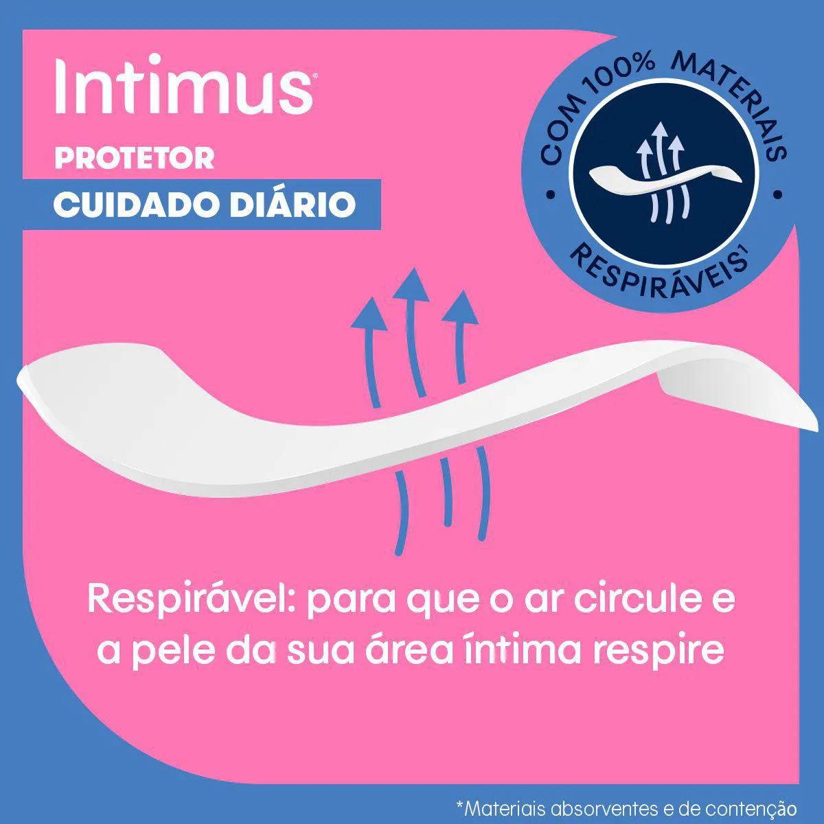 Protetor Diário Intimus Cuidado Diário com 80 Unidades