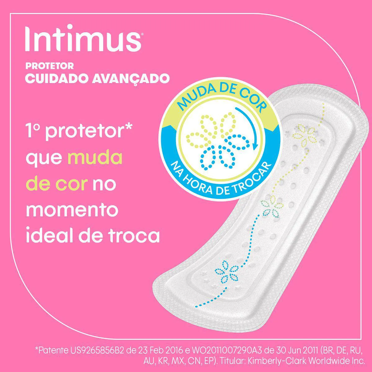 Protetor Diário Intimus com Indicação de Troca 40 unidades