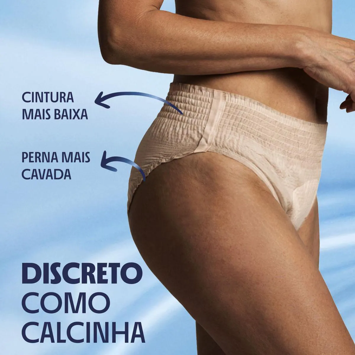Roupa Íntima Descartável Feminina Plenitud Plus Fit G/XG 32 unidades