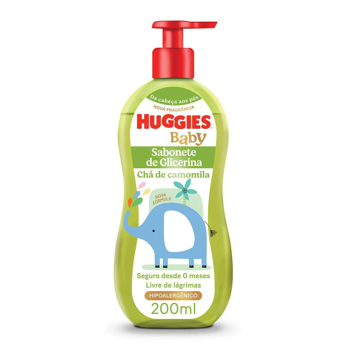 Sabonete Líquido Infantil Huggies Hora de Sonhar Camomila 200ml