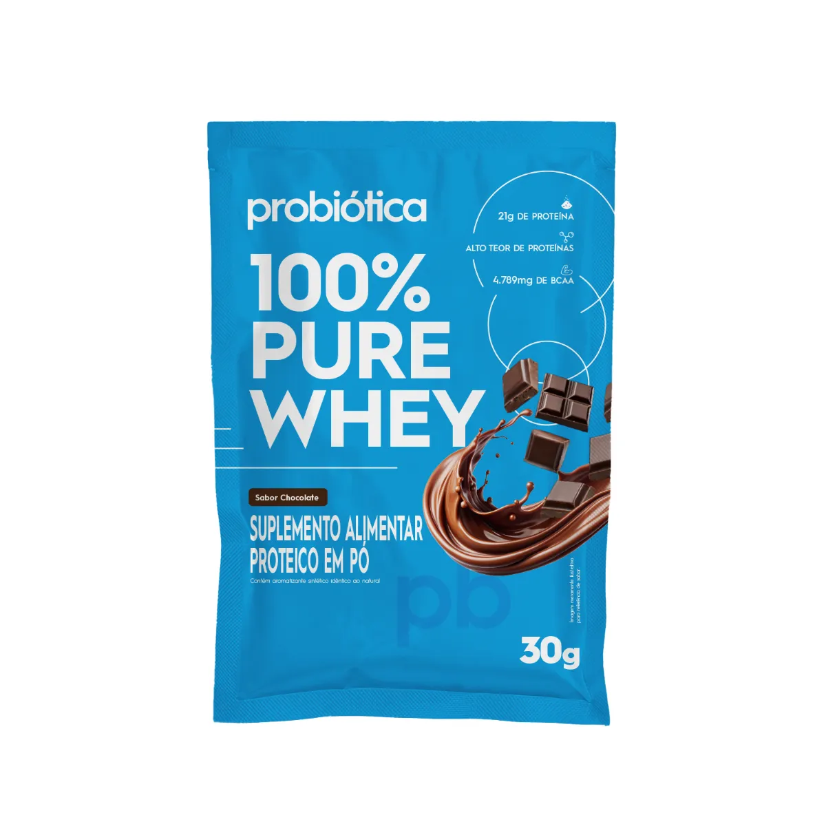 Whey Protein 100% PURE WHEY® Probiótica Monodose Chocolate 30g