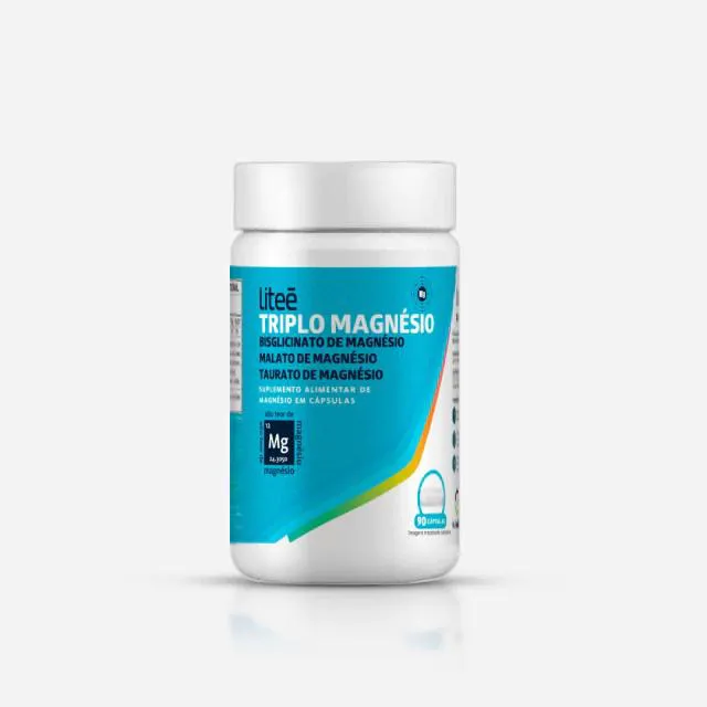 Triplo Magnésio: Bisglicinato | Malato | Taurato - 350mg - 90 cápsulas Litee Farma