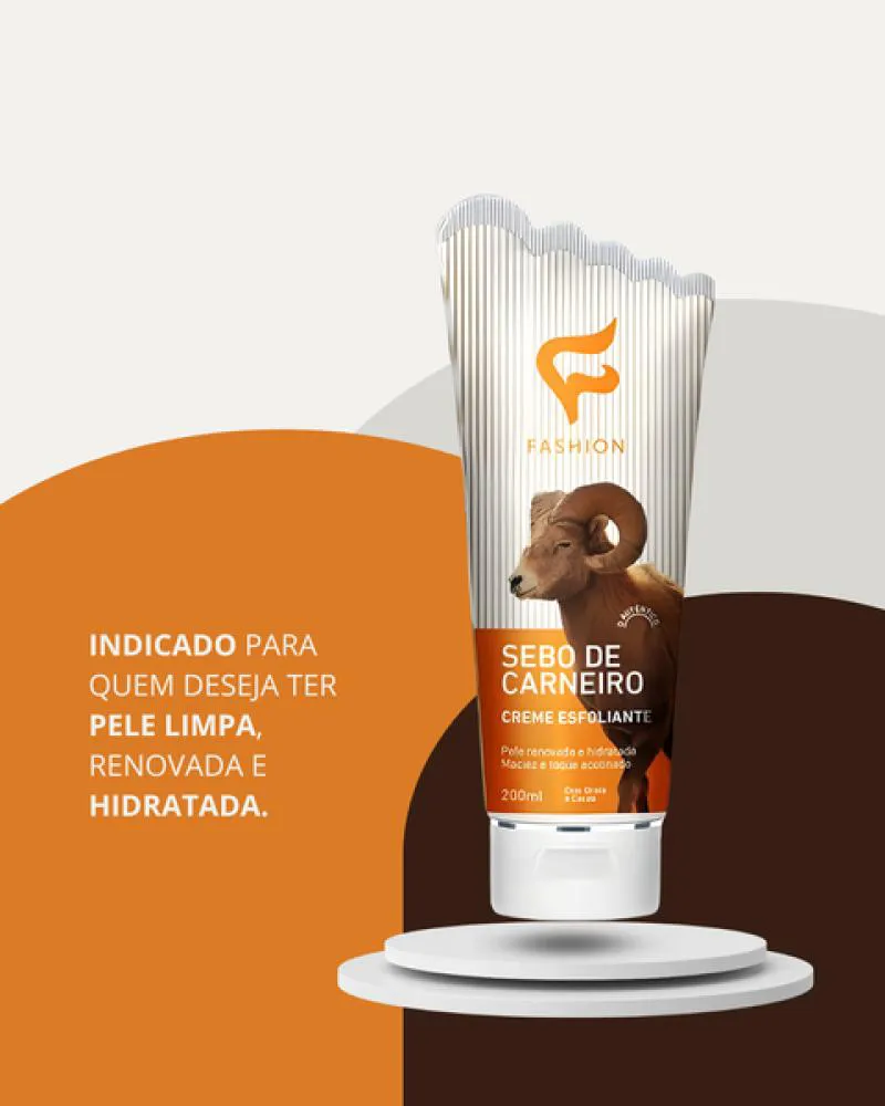 Sebo de Carneiro Creme Esfoliante 200ml Fashion