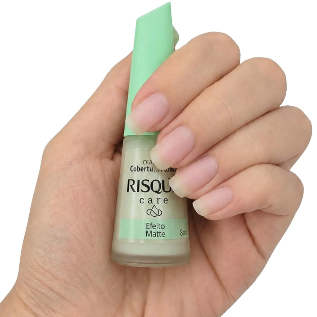 Base e Cobertura Fosca Efeito Matte Risque Care 8ml