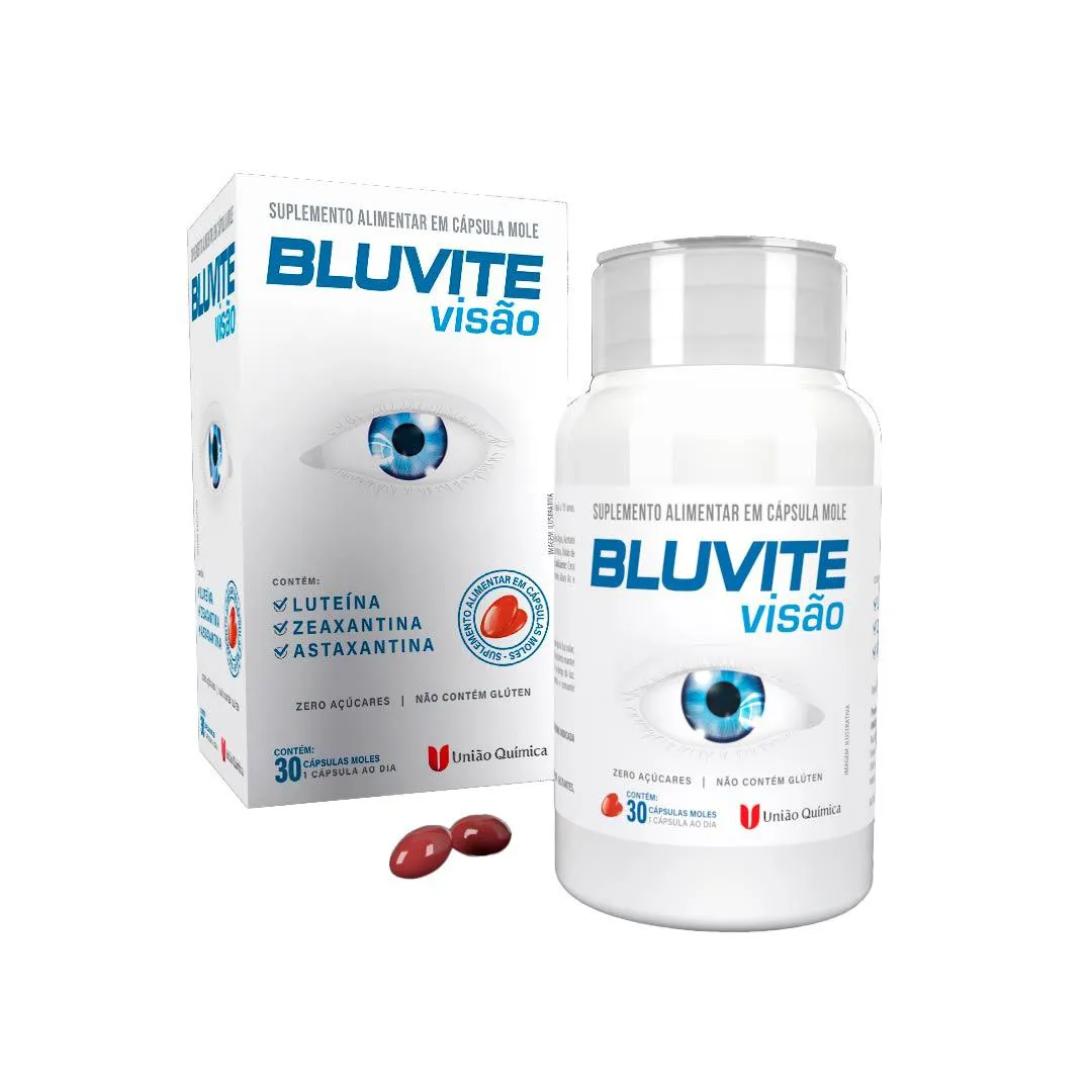 Bluvite Visão Suplemento - 30 Caps - União Química