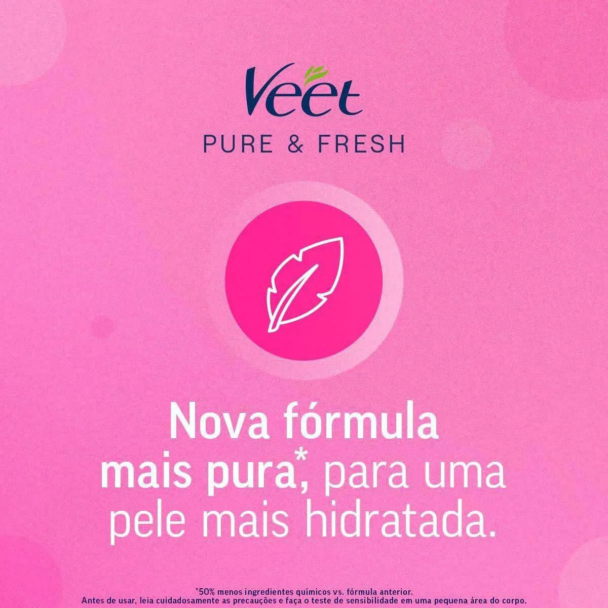 Folha Depilatória Pernas e Corpo Veet Pure & Fresh 12 unidades
