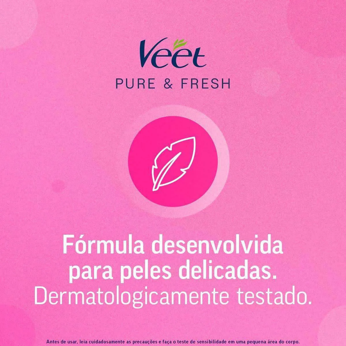 Folha Depilatória Pernas e Corpo Veet Pure & Fresh 12 unidades