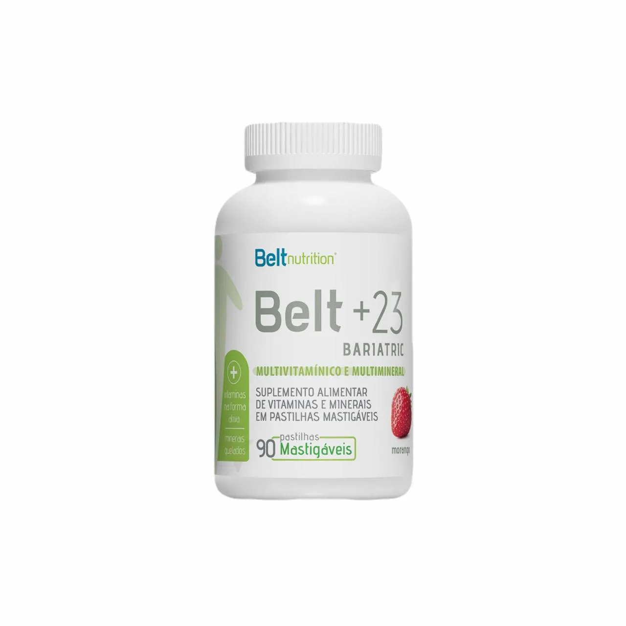 Belt+23 Morango - 90 Pastilhas Mastigáveis