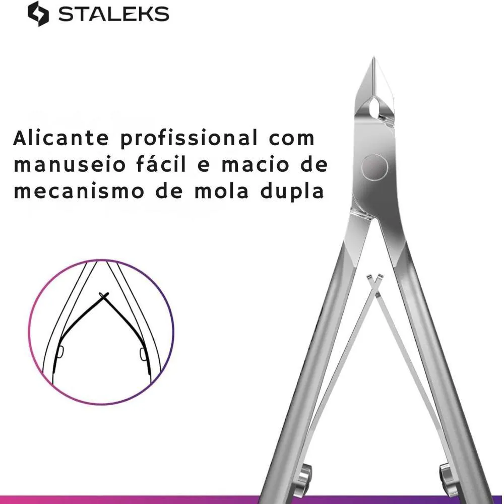 Alicate de Cutícula Profissional Staleks Ns-10-7 Inoxidável
