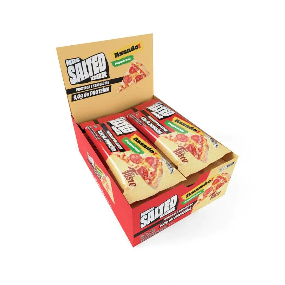 Mrs. Salted Bar (12 Unid. 50g) - Sabor: Pepperoni