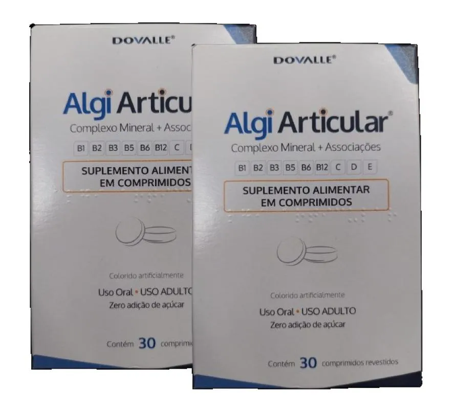 Kit 2 Suplemento Alimentar Algi Articular 30 Comprimidos