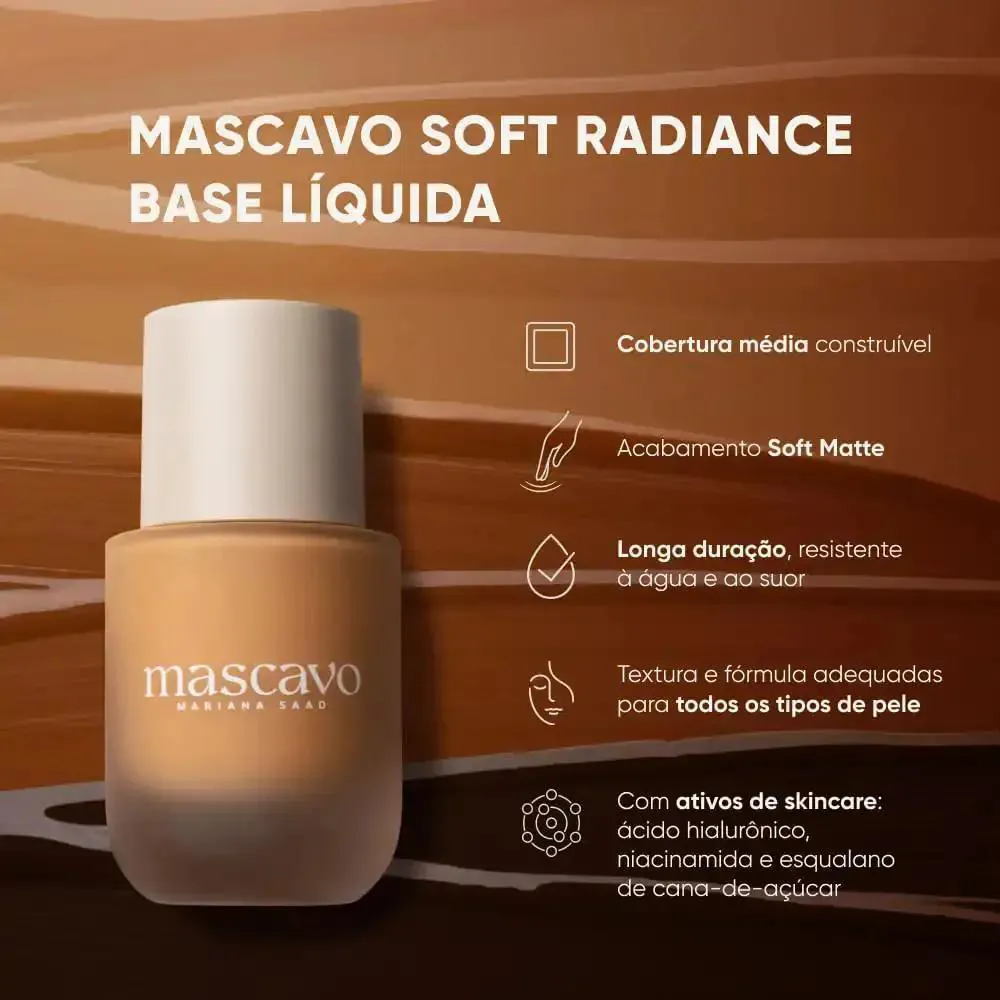Base Líquida Mascavo Soft Radiance 30ml - 32C