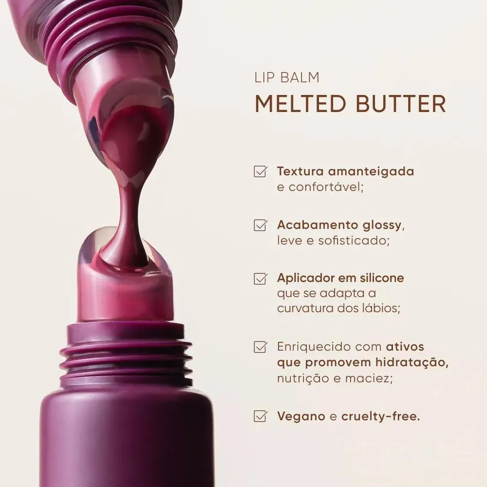 Hidratante Labial Mascavo Melted Butter 10g - Brown Sugar