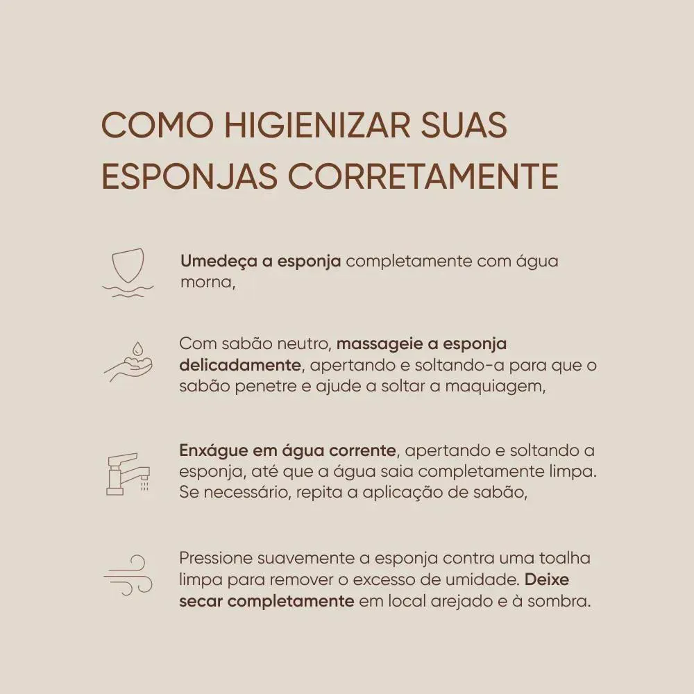 Esponja de Maquiagem Mascavo Pro Blender Big Precision 1 unidade