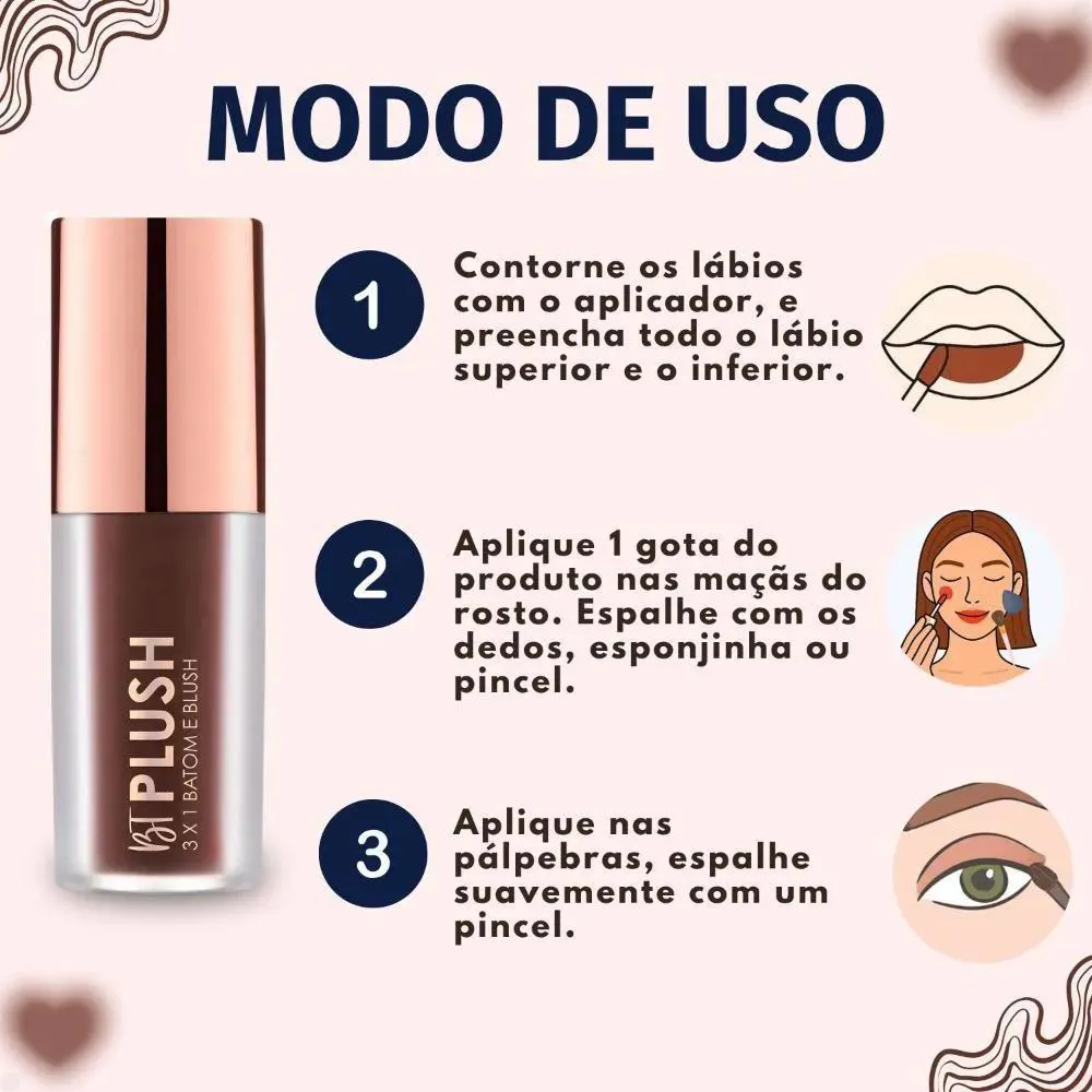 Blush Cremoso Bruna Tavares BT Plush 6g - Cocoa