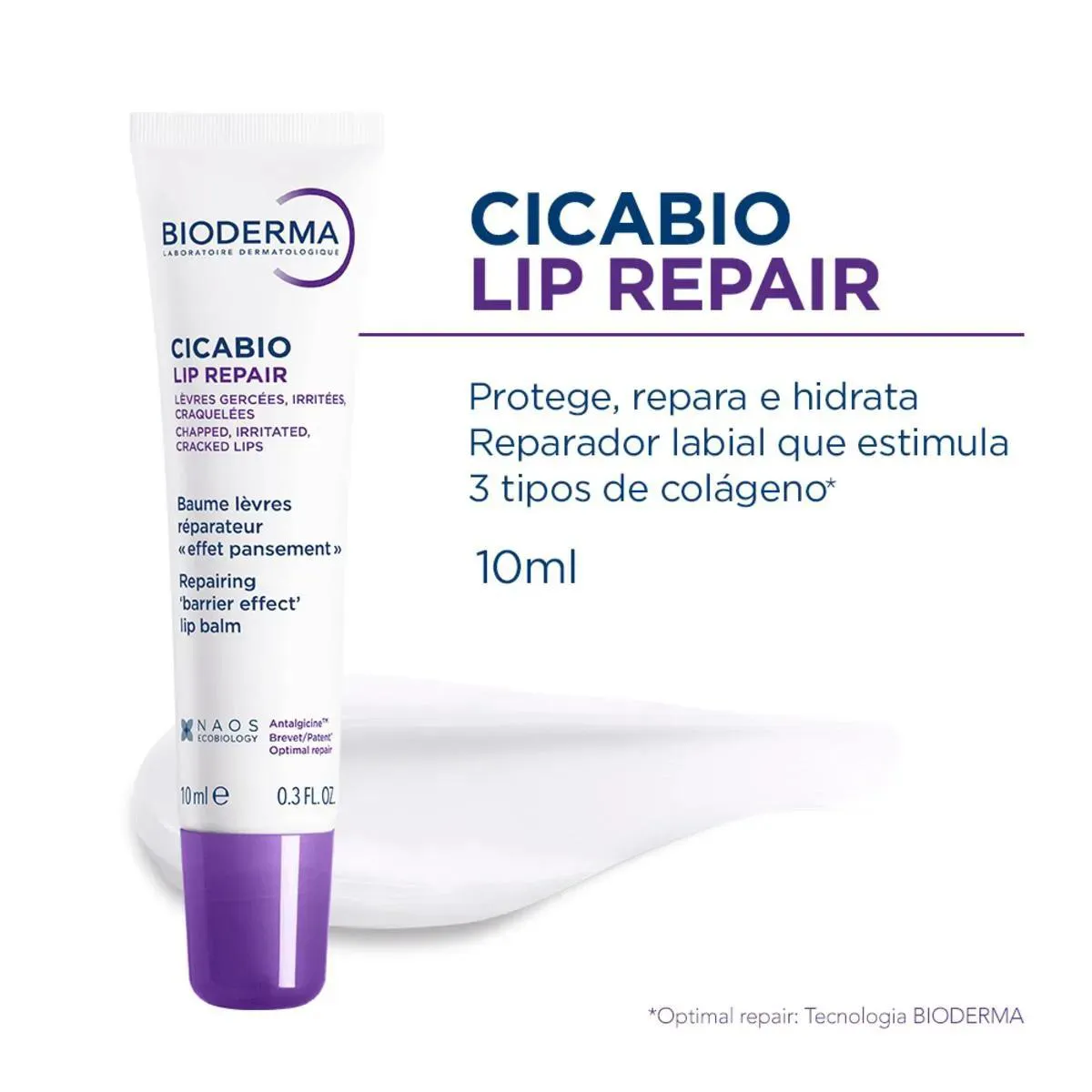Reparador Labial Bioderma Lip Repair Cicabio 10ml