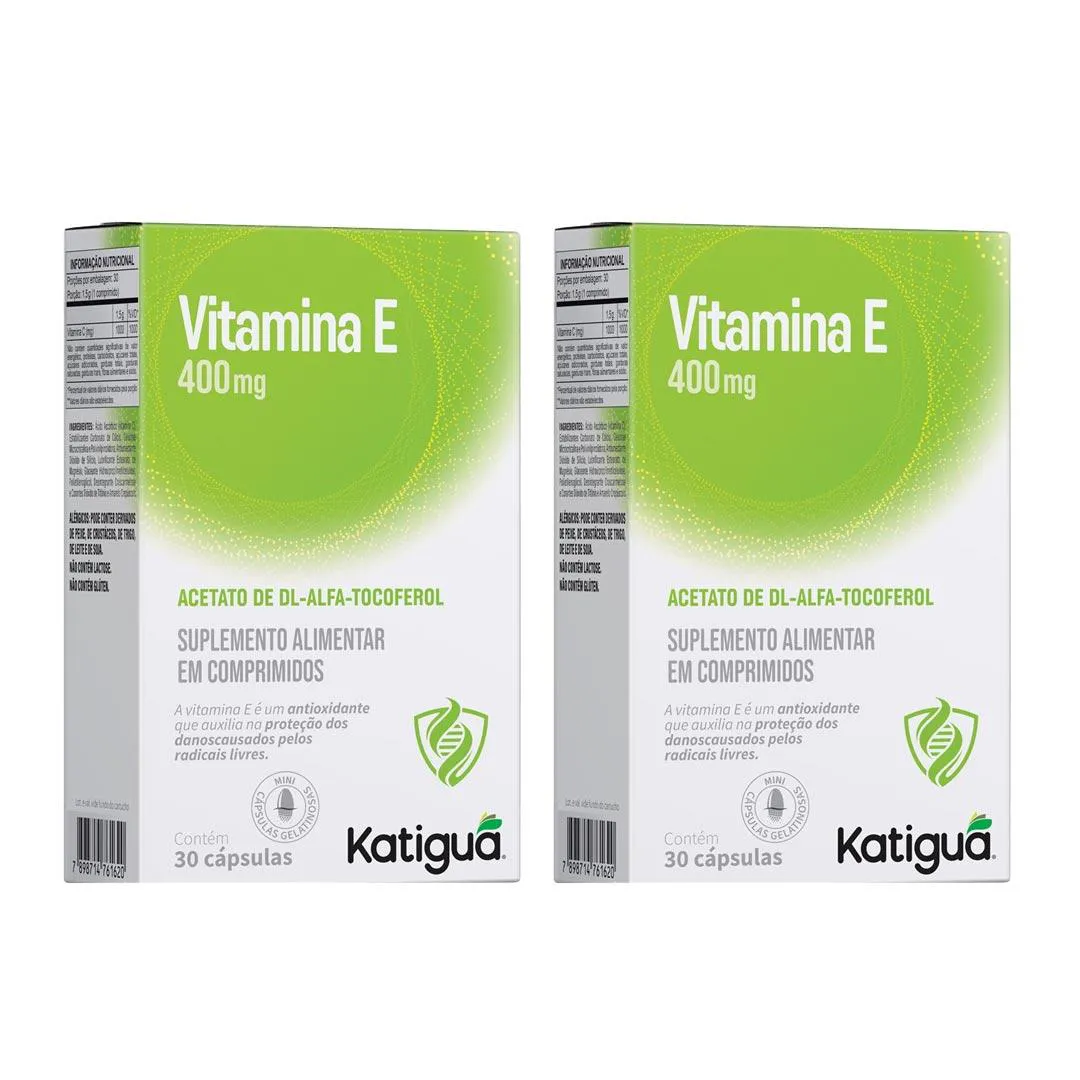 Kit 2 Vitamina e 400mg 30 Caps - Katiguá