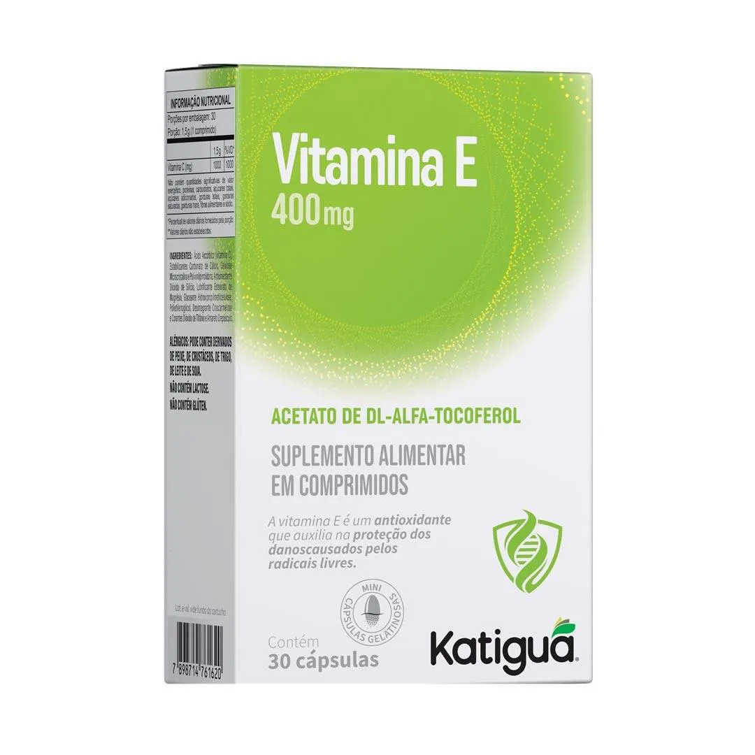 Vitamina e 400mg 30 Caps - Katiguá