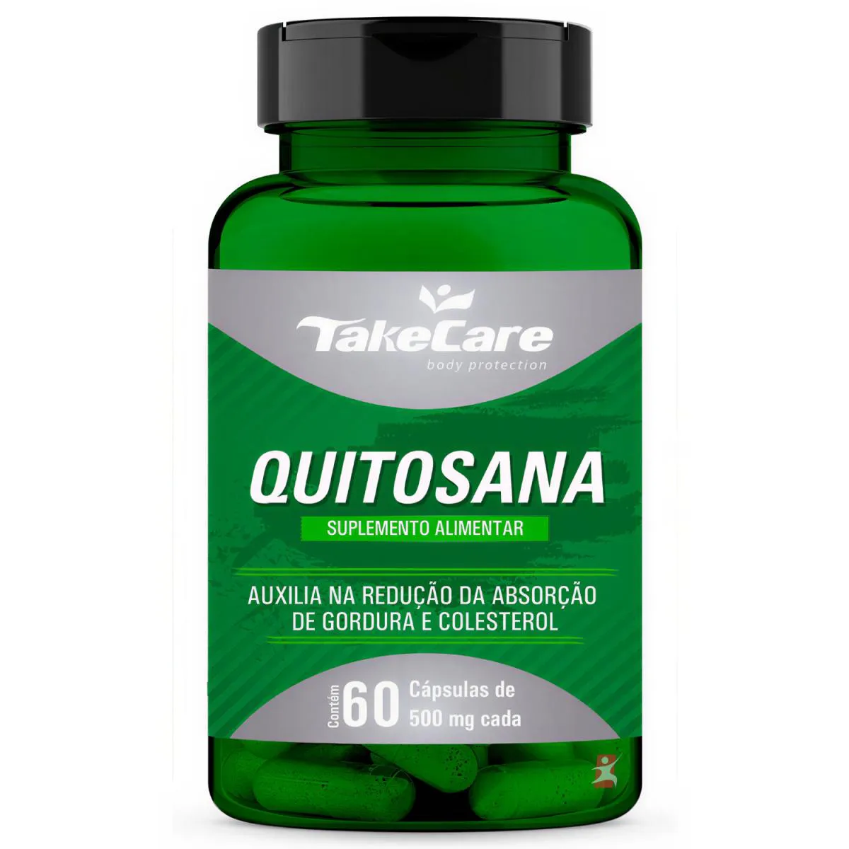 Quitosana 500mg 60 Cápsulas Reduz a Absorção de Gorduras – Take Care