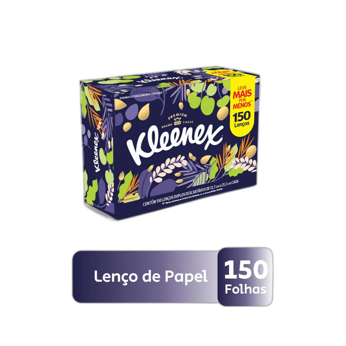 Lenço de Papel Kleenex Dia a Dia Leve Mais Pague Menos 150 unidades
