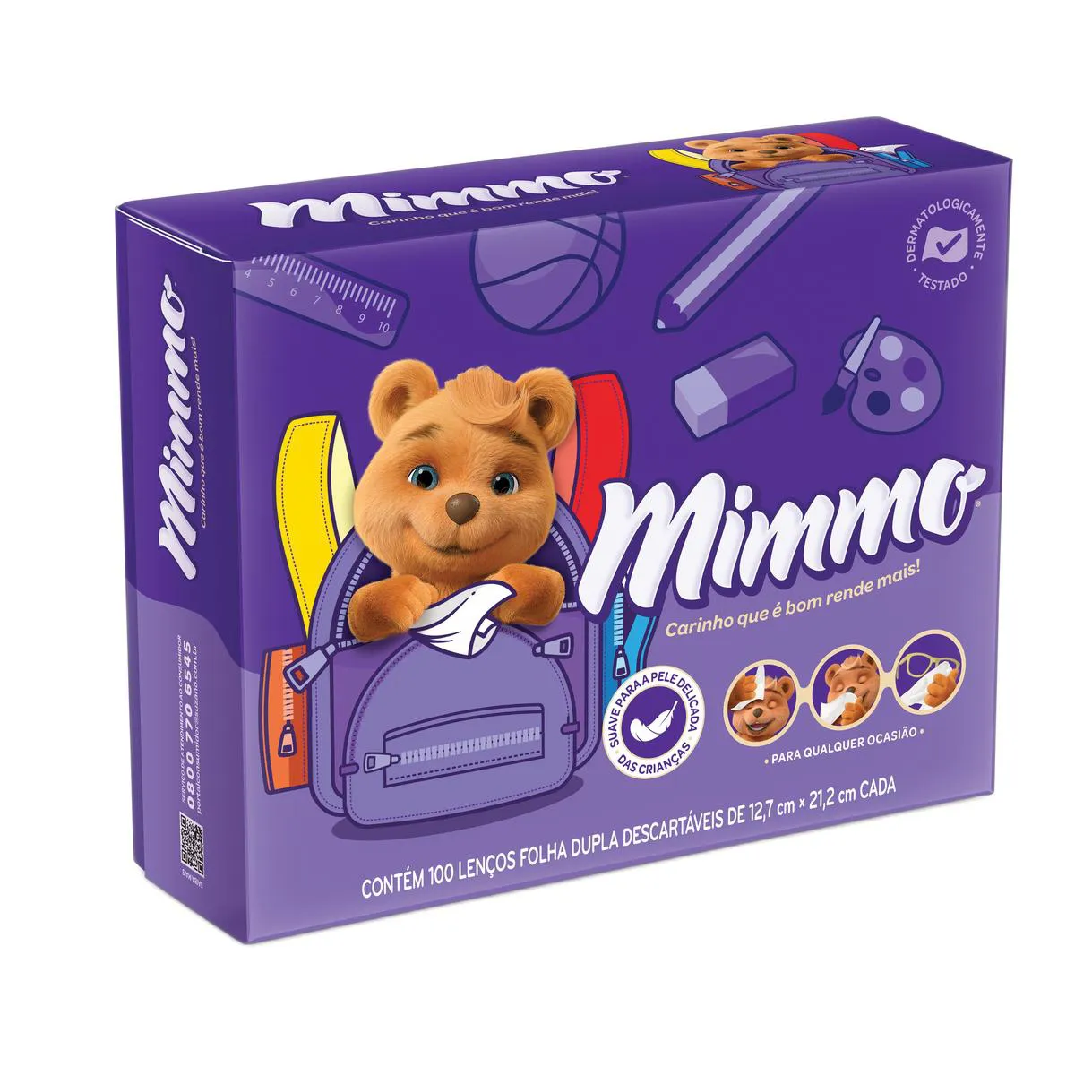 Mimmo Lenço de Papel Box com 100 Unidades