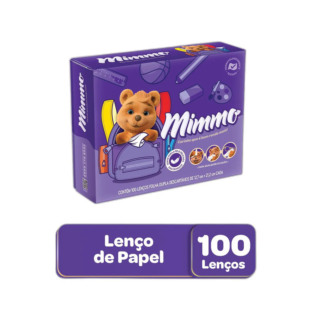 Mimmo Lenço de Papel Box com 100 Unidades
