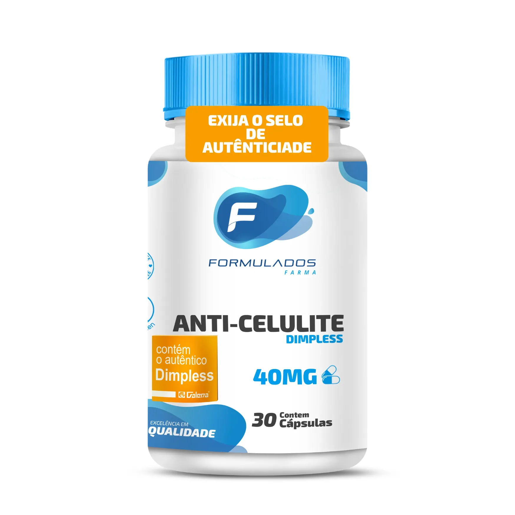 Suplemento Vitamínico Dimpless Anti-celulite 40mg 30 cápsulas
