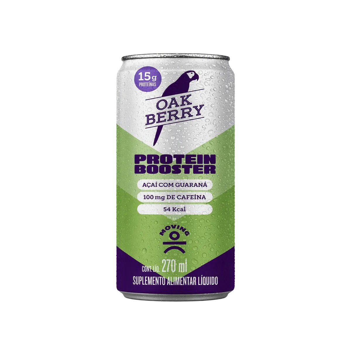 Bebida Proteica Moving Oak Berry Protein Booster Açaí e Guaraná 270ml