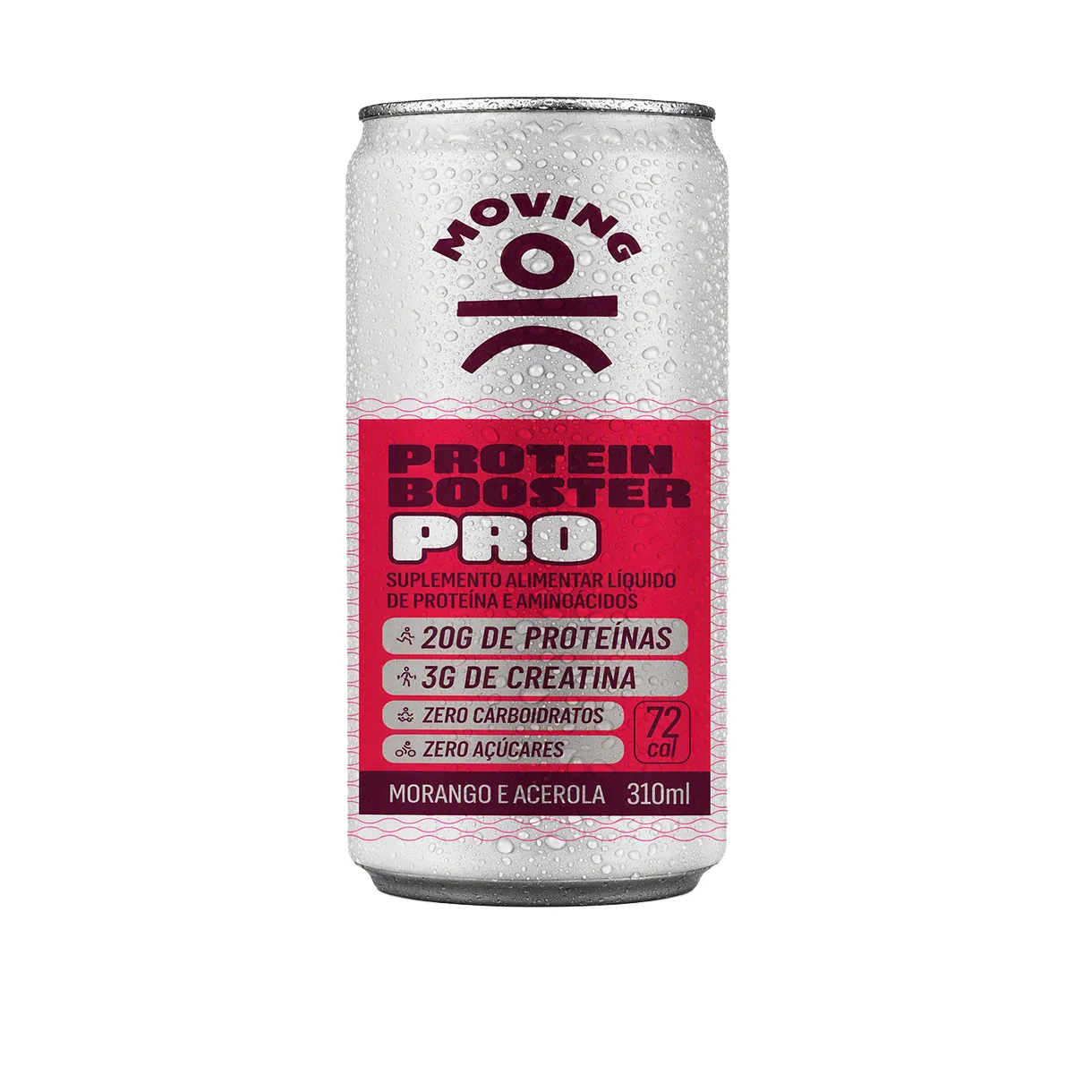 Bebida Proteica Moving Protein Booster Pro Morango e Acerola 310ml
