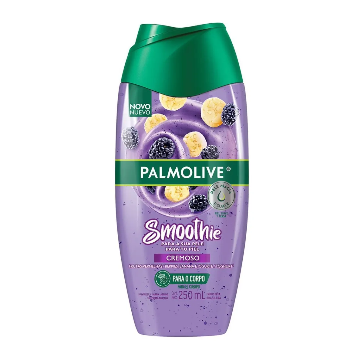 Sabonete Líquido Corporal Palmolive Smoothie Cremoso Frutas Vermelhas, Banana e Iogurte 250ml