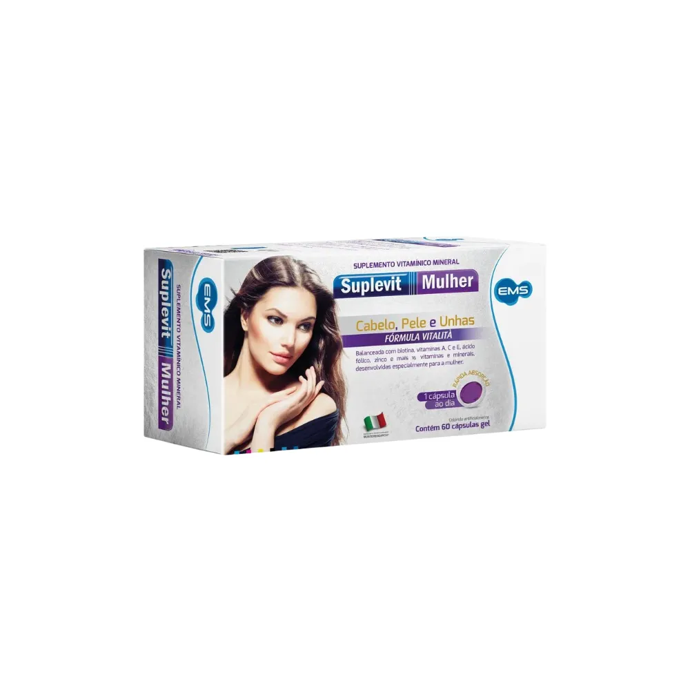 Suplemento Suplevit Mulher com 60 Cáps - Ems