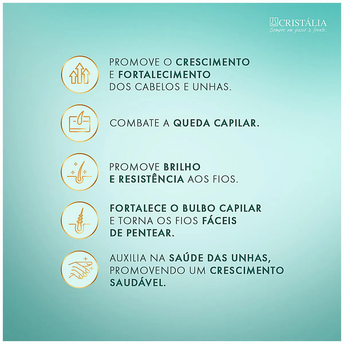 Suplemento Vitamínico Tacitá Unhas e Cabelos - 30 Comprimidos
