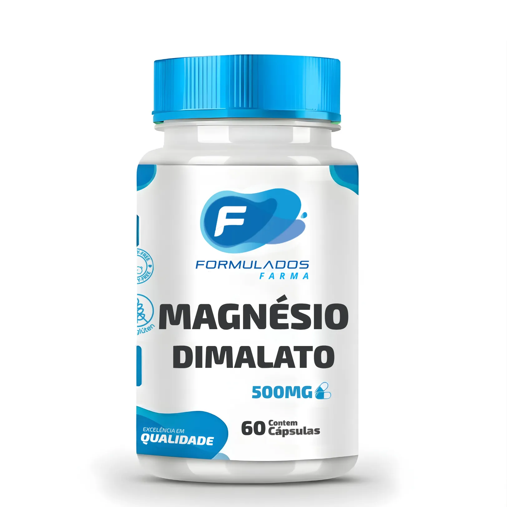 Magnésio Dimalato 500mg 60caps