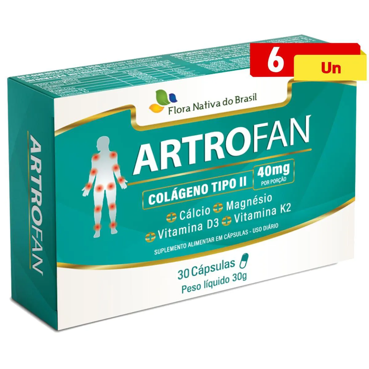 Kit 6 Astrofan Flex 60 Capsulas - Flora Nativa